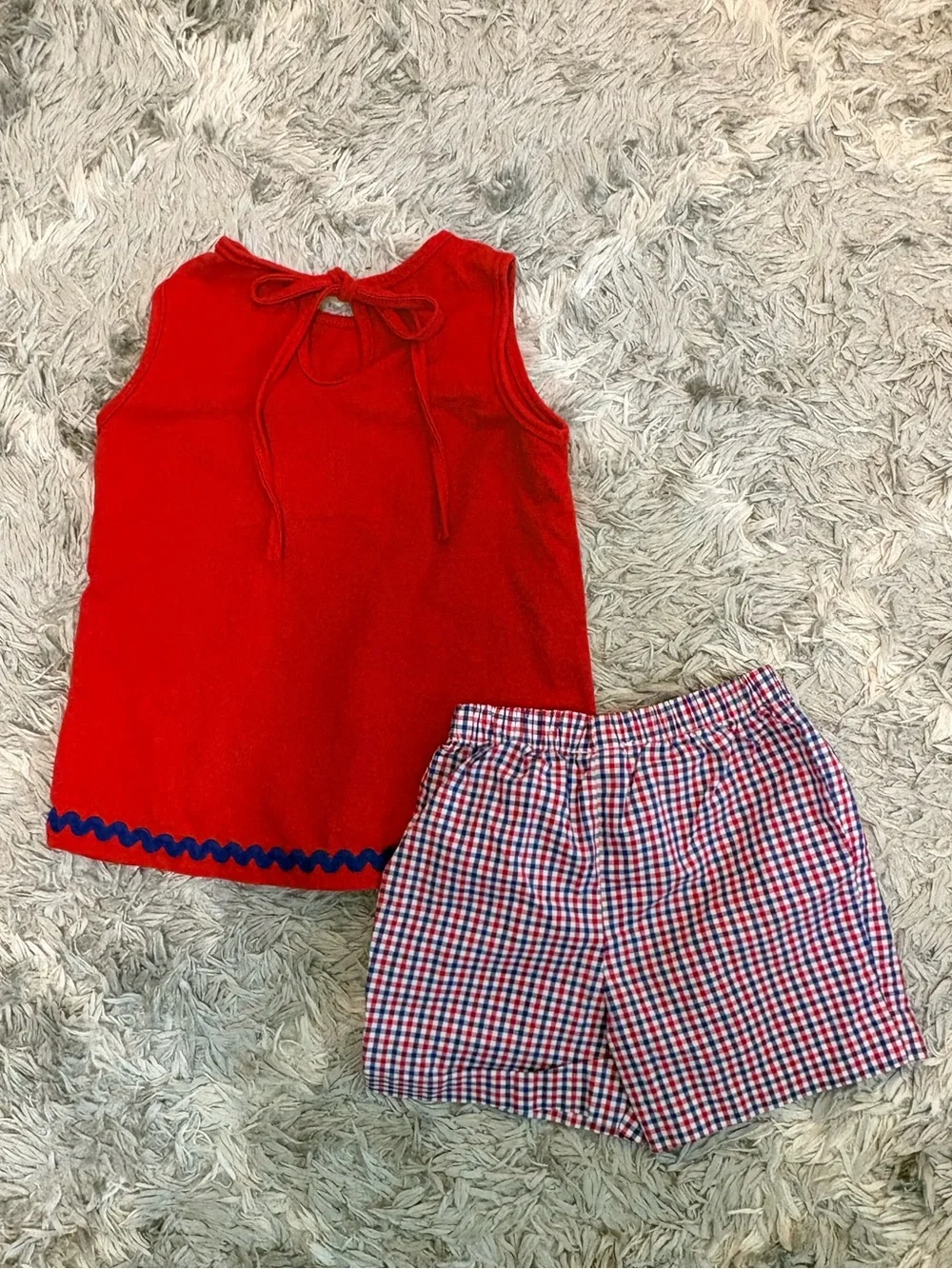 Bailey Boys Girls Patriotic Ice Cream Cone Short Set